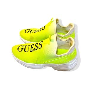 Neon Green Sneakers By Guess